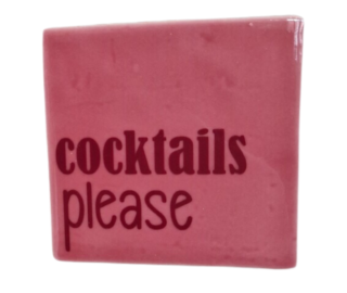 Trendz | Tegeltje “Cocktails Please”